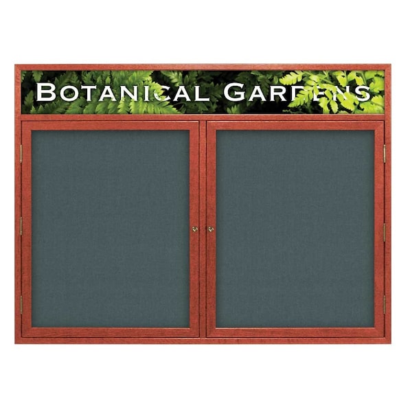 United Visual Products Open Faced Traditional Corkboard, 60x36" UV643A-BLACK-PEARL - main